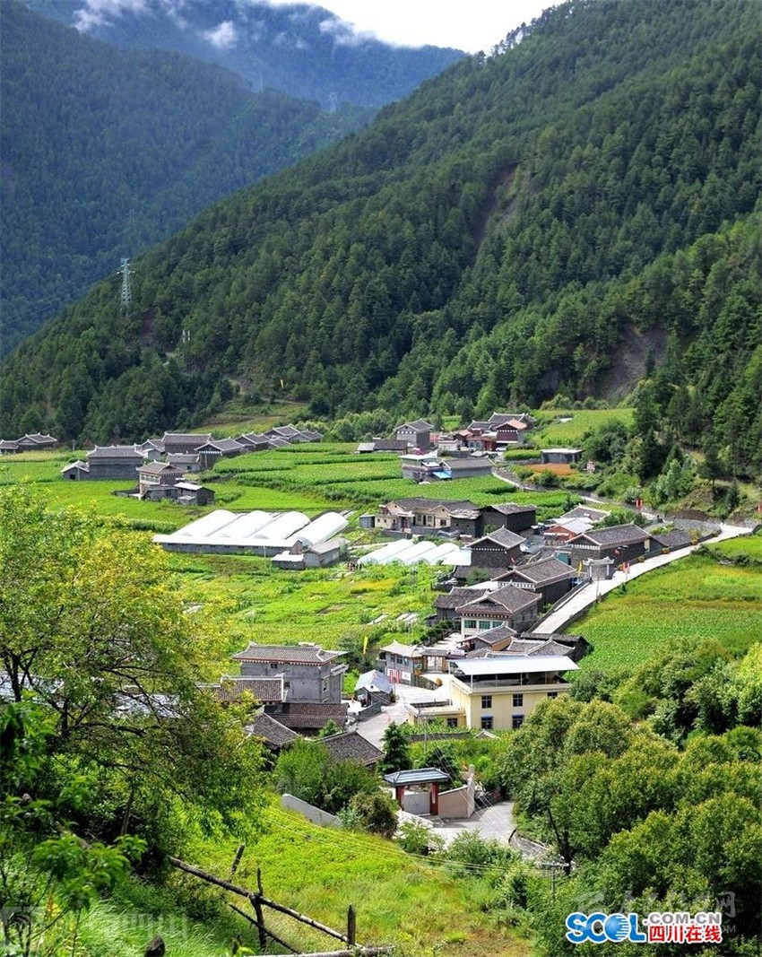 高原森林下的生态文明村